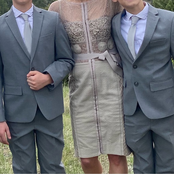 Worn once, dry cleaned and ready to go!! Gorgeous, Byron, Lars sheer, top, lace - Picture 2 of 2